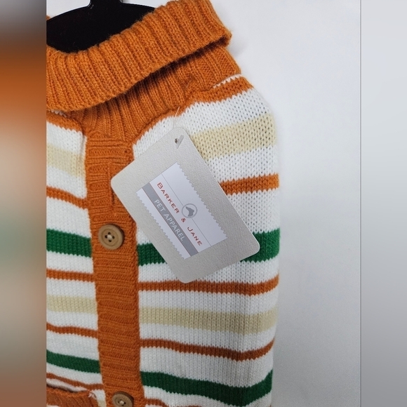 BARKER & JANE PET APPAREL Sweater Size M up to 27 lbs Back Length 16" Autumn - Picture 6 of 12